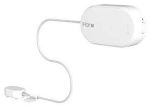 ihome isb02 battery powered wi-fi dual leak sensor, white