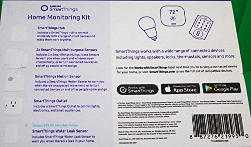 Samsung SmartThings Home Monitoring Kit with Bonus Water Leak Sensor