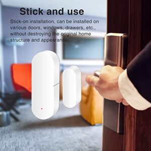 Smart Door Window Sensor: Zigbee Door Sensor with App Alerts, Wireless Contact Sensor for Home Security and Smart Home Automation, Tuya ZigBee Hub Required, Compatible with Alexa Google Home (2 Pack)