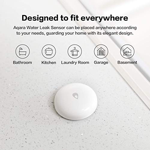 Aqara Smart Hub M1S Plus Aqara Water Leak Sensors, Wireless Water Leak Detector For Alarm System and Smart Home Automation