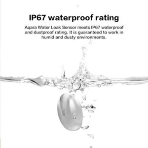 Aqara Water Leak Sensor Plus Aqara Vibration Sensor, REQUIRES AQARA HUB, Zigbee Connection, For Remote Monitoring, Alarm System and Smart Home Automation