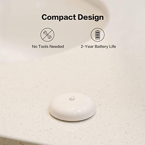 Aqara Water Leak Sensor Plus Aqara Vibration Sensor, REQUIRES AQARA HUB, Zigbee Connection, For Remote Monitoring, Alarm System and Smart Home Automation