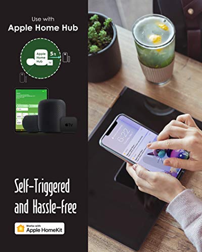 VOCOlinc Apple HomeKit ONLY Door Window Sensor Magnetic Contact Alarm Wireless Smart No Hub Required Home Security Bluetooth Low Energy Remote Access VS1 (1 Pack)
