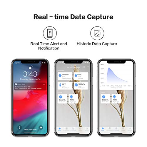 Aqara Temperature and Humidity Sensor Plus Aqara Water Leak Sensor, REQUIRES AQARA HUB, Zigbee Connection, For Remote Monitoring, Alarm System and Smart Home Automation
