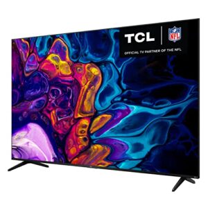 TCL 75" Class 5-Series 4K UHD QLED Dolby Vision & Atmos, VRR, AMD FreeSync, Smart Roku TV - 75S555 (2022 Model),Black