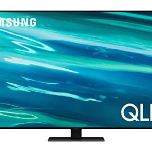 SAMSUNG 65-Inch Class QLED Q80A Series - 4K UHD Direct Full Array Quantum HDR 12x Smart TV with Alexa Built-in and 6 Speaker Object Tracking Sound - 60W, 2.2.2CH (QN65Q80AAFXZA, 2021 Model)