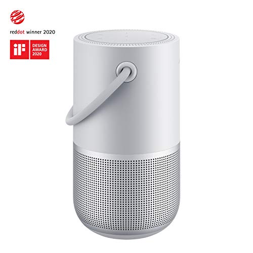 Bose Portable Smart Speaker — Wireless Bluetooth Speaker with Alexa Voice Control Built-In, Silver