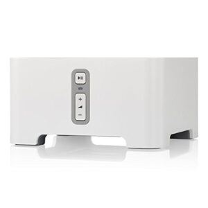 sonos connect – wireless home audio receiver component for streaming music – white
