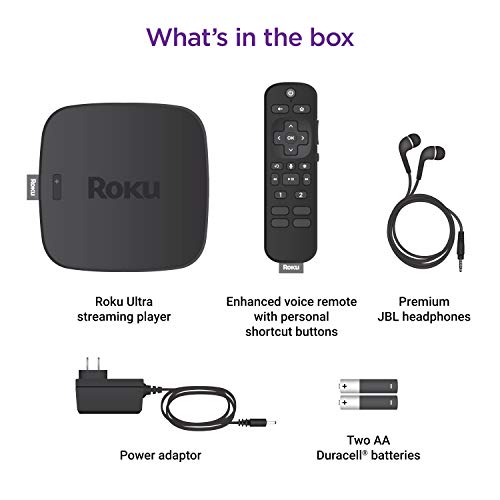 Roku Ultra | Streaming Media Player 4K/HD/HDR with Premium JBL Headphones