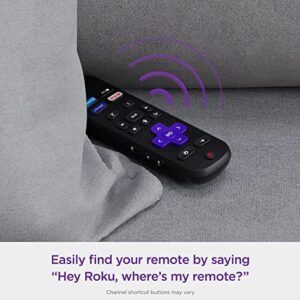 Roku Voice Remote Pro | Rechargeable voice remote with TV controls, lost remote finder, private listening, hands-free voice controls, and shortcut buttons for Roku Players, Roku TV, & Roku Streambars