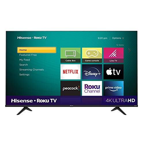 Hisense 55-Inch Class R6 Series Dolby Vision HDR 4K UHD Roku Smart TV with Alexa Compatibility (55R6G, 2021 Model)