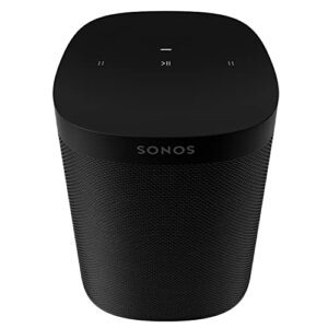 sonos one sl – microphone-free smart speaker – black
