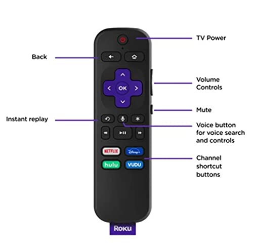 Roku Streaming Stick+ | HD/4K/HDR Streaming Device with Long-range Wireless and Voice Remote with TV Controls (Renewed)