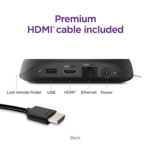 Roku Ultra 2020 | Streaming Media Player HD/4K/HDR, Bluetooth Streaming, andRoku Voice Remote with Headphone Jack and Personal Shortcuts, includes Premium HDMI Cable (Renewed)