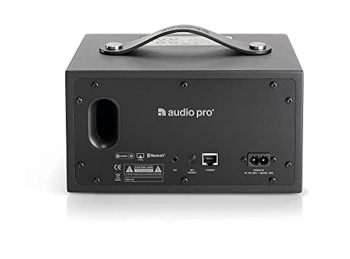 Audio Pro Addon C3 Wireless Bluetooth Speaker | High Fidelity, WiFi Multiroom, Rechargeable, Portable Speaker | AirPlay, Alexa, Spotify Connect Compatible Home & Outdoor Speaker | Black