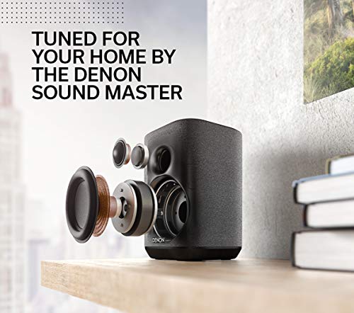 Denon Home 150 Wireless Speaker | HEOS, Alexa Built-in, AirPlay 2, and Bluetooth | Compact Design | Black