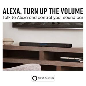 Polk Audio React Sound Bar, Dolby & DTS Virtual Surround Sound, Next Gen Alexa Voice Engine with Calling & Messaging Built-in, Expandable to 5.1 with Matching React Subwoofer & SR2 Surround Speakers