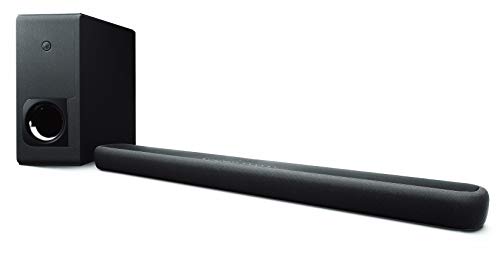 Yamaha ATS-2090 Sound Bar with Wireless Subwoofer, Bluetooth, and Alexa Voice Control Built-in (Renewed), Black