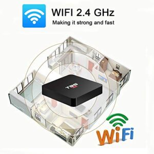Android 10.0 TV Box, Android Smart TV Box T95Super 2GB Ram 16GB ROM Quad-Core Allwinner H3 Set top TV Box Support WiFi 2.4GHz 3D 4K Android Media Player