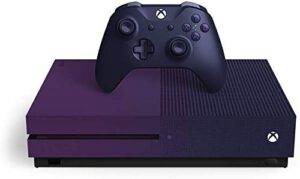 microsoft xbox one s 1tb console – fortnite gradient purple special edition console (game not included) (renewed)