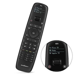 sofabaton u1 universal remote with oled display and smartphone app, all in one universal remote control for up to 15 entertainment devices, compatible with smart tvs/dvd/stb/projector so on