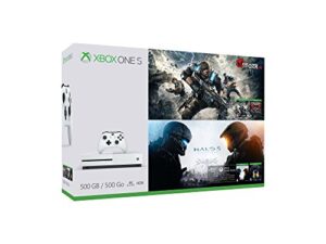 xbox one s 500gb console – gears of war & halo special edition bundle