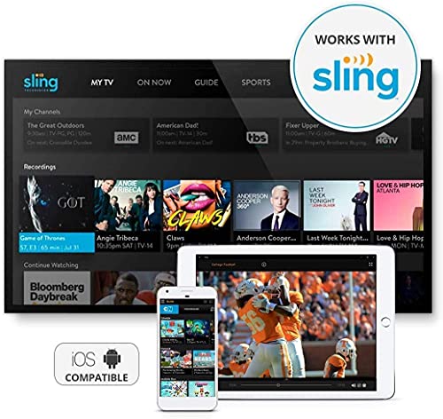 Sling Media AirTV | Dual-tuner Local Channel Streamer for TVs and Mobile Devices | DVR Capable | Built for Sling TV