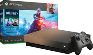 xbox one x 1tb console – gold rush special edition battlefield v bundle