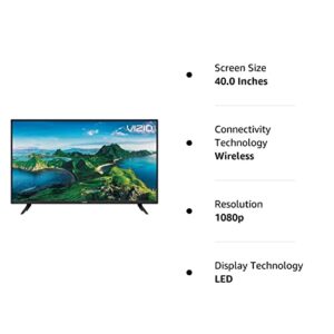 Vizio D40F-G9 40-inch 1080p Full Array LED SmartCast HDTV (Renewed)