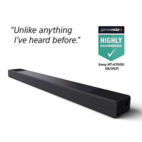 Sony HT-A7000 7.1.2ch 500W Dolby Atmos Sound Bar Surround Sound Home Theater with DTS:X and 360 Spatial Sound Mapping, works with Alexa and Google Assistant