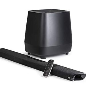 Polk Audio MagniFi 2 Sound Bar & Wireless Subwoofer (2020 Model) with 3D Audio & Built-in Chromecast - Universal 4K Compatibility - HDMI & Optical Cables Included