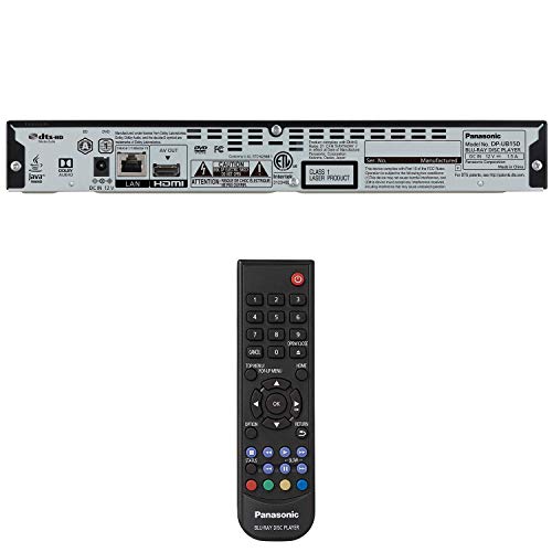 Panasonic 4K Blu Ray Player, Ultra HD Premium Video Playback and Hi-Res Audio - DP-UB150-K (Black)