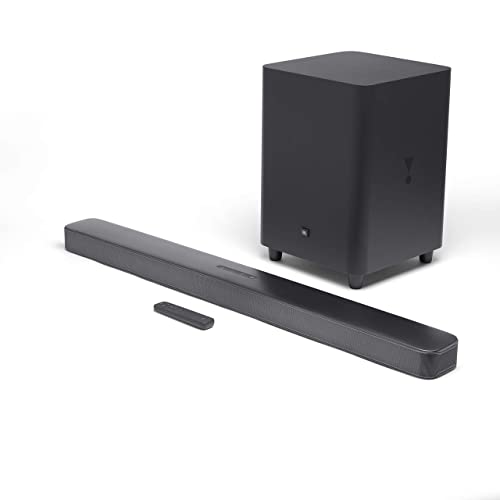 JBL JBL2GBAR51IMBLKAM Bar 5.1 Soundbar with Built-in Virtual Surround, 4K and 10" Wireless Subwoofer (Renewed)