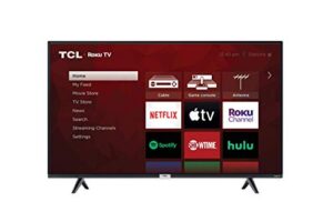tcl 43s435 43 inch led 4-series roku smart 4k uhd tv (renewed)