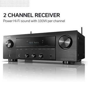 Denon DRA-800H 2-Channel Stereo Network Receiver for Home Theater | Hi-Fi Amplification | Connects to All Audio Sources | Latest HDCP 2.3 Processing with ARC Support | Compatible with Amazon Alexa