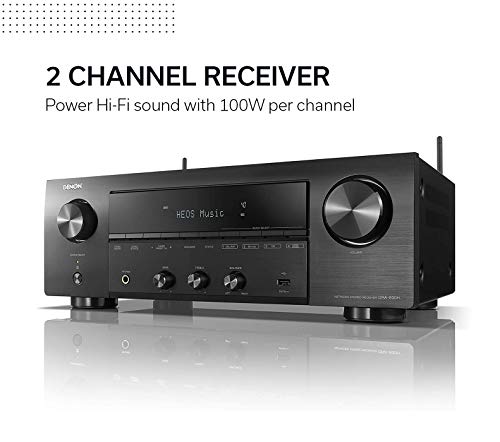 Denon DRA-800H 2-Channel Stereo Network Receiver for Home Theater | Hi-Fi Amplification | Connects to All Audio Sources | Latest HDCP 2.3 Processing with ARC Support | Compatible with Amazon Alexa