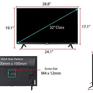 TCL 32-inch 1080p Roku Smart LED TV - 32S327, 2019 Model