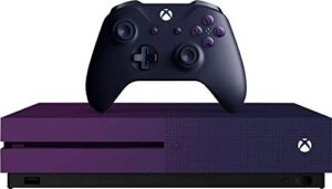microsoft xbox one s console, 1tb storage with accessories – gradient purple