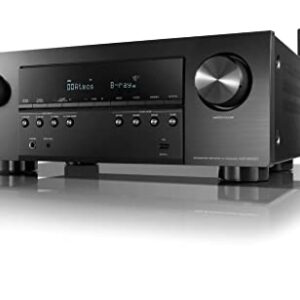 Denon AVR-S960H 8K Ultra HD 7.2 Channel (90 Watt X 7) AV Receiver 2020 Model - Built for Gaming, Music Streaming, 3D Audio & Video, Alexa + HEOS, Black (Renewed)