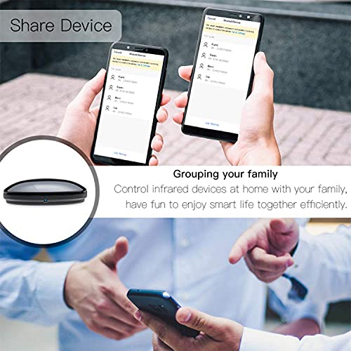 Smart IR Remote Control,All in One IR Blaster Control, Universal WiFi Infrared Remote Control for TV DVD Air Conditioner STB etc,Compatible with Alexa, Google Assistant