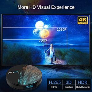 Android TV Box 11.0 4GB 64GB Smart TV Box Android Box RK3318 USB 3.0 Ultra HD 1080P 4K HDR WiFi 2.4GHz 5.8GHz BT 4.1 Set Top Box with Mini Wireless Backlit Keyboard