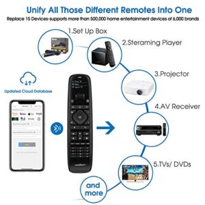 U1 Universal Remote with Mobile APP, Sofabaton All-in-One Universal Remote Control (for up to 15 Blutooth&IR Devices), Super Easy Set-Up with TV/DVD/Roku/Nvidia Shield Blu-ray Streaming Players etc