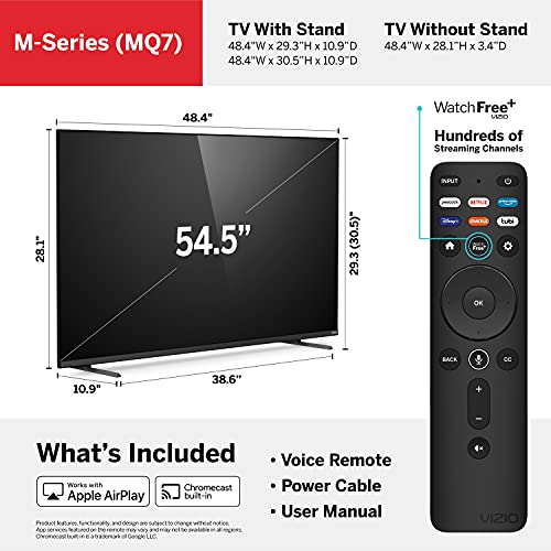 VIZIO 70-Inch M-Series 4K QLED HDR Smart TV w/Voice Remote, Dolby Vision, HDR10+, Alexa Compatibility, M70Q7-J03, 2022 Model