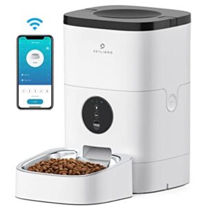 PETLIBRO Automatic Cat Feeders, Cat Food Dispenser with Customize Feeding Schedule, WiFi Timed Cat Feeder with Interactive Voice Recorder, Automatic Pet Feeder for Cat Dog 1-4 Meals Dry Food 4L