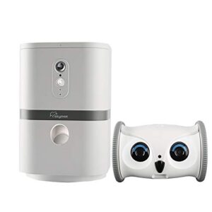skymee pet camera: owl robot & petalk ai ii 1080 fhd pet camera treat dispenser interactive toy for dogs cats remote app control
