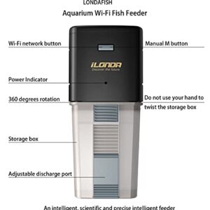 Aquarium Wi-Fi Fish Feeder Automatic Fish Feeders Auto Fish Food Timer Feeder for Fish Tank