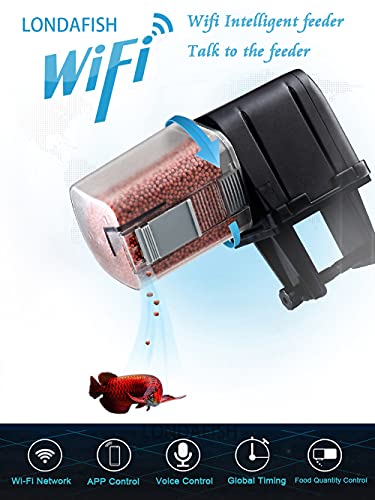 Aquarium Wi-Fi Fish Feeder Automatic Fish Feeders Auto Fish Food Timer Feeder for Fish Tank