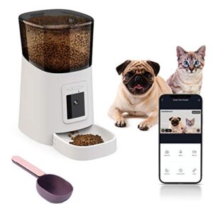 sekoya automatic wifi 6l smart pet feeder / 1080p camera for cats & dogs / auto + manual food dispenser / ios android compatible / 2.4ghz wi-fi enabled / scheduled feeding / video recording