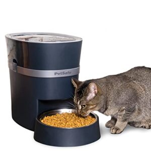 petsafe smart feed – electronic pet feeder for cats & dogs – 6l/24 cup capacity – programmable mealtimes – alexa, apple & android compatible – backup batteries ensure meal delivery during power outage