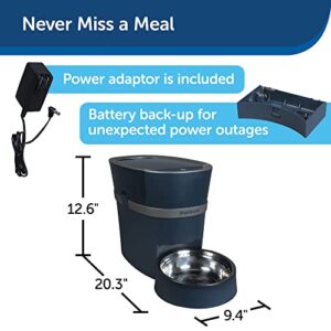 PetSafe Smart Feed - Electronic Pet Feeder for Cats & Dogs - 6L/24 Cup Capacity - Programmable Mealtimes - Alexa, Apple & Android Compatible - Backup Batteries Ensure Meal Delivery During Power Outage